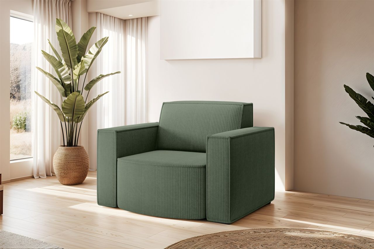 Sessel Designersessel PALMA in Stoff Scala Forest