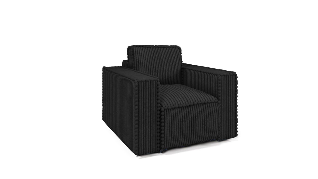 Sessel Designersessel VAJANA Stoff Tilia Schwarz