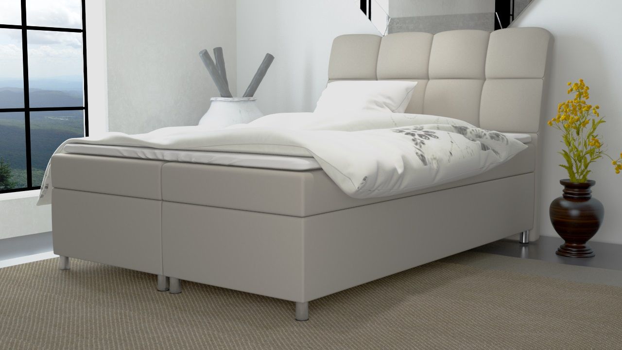 Boxspringbett Schlafzimmerbett MINO 140x200cm inkl.Bettkasten