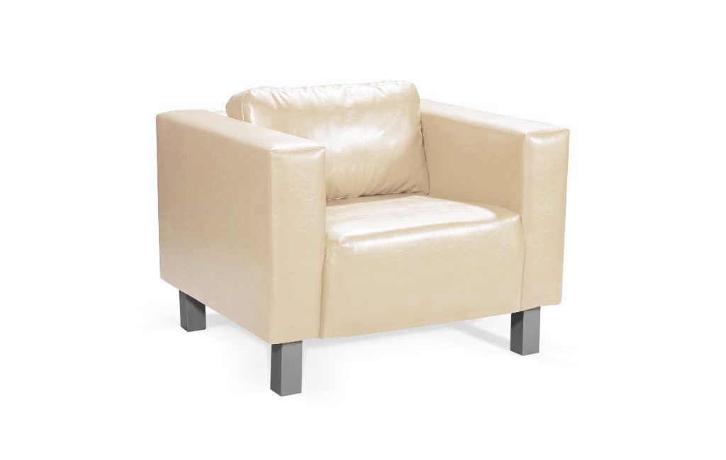 Sessel Clubsessel MAILAND in Kunstleder Creme
