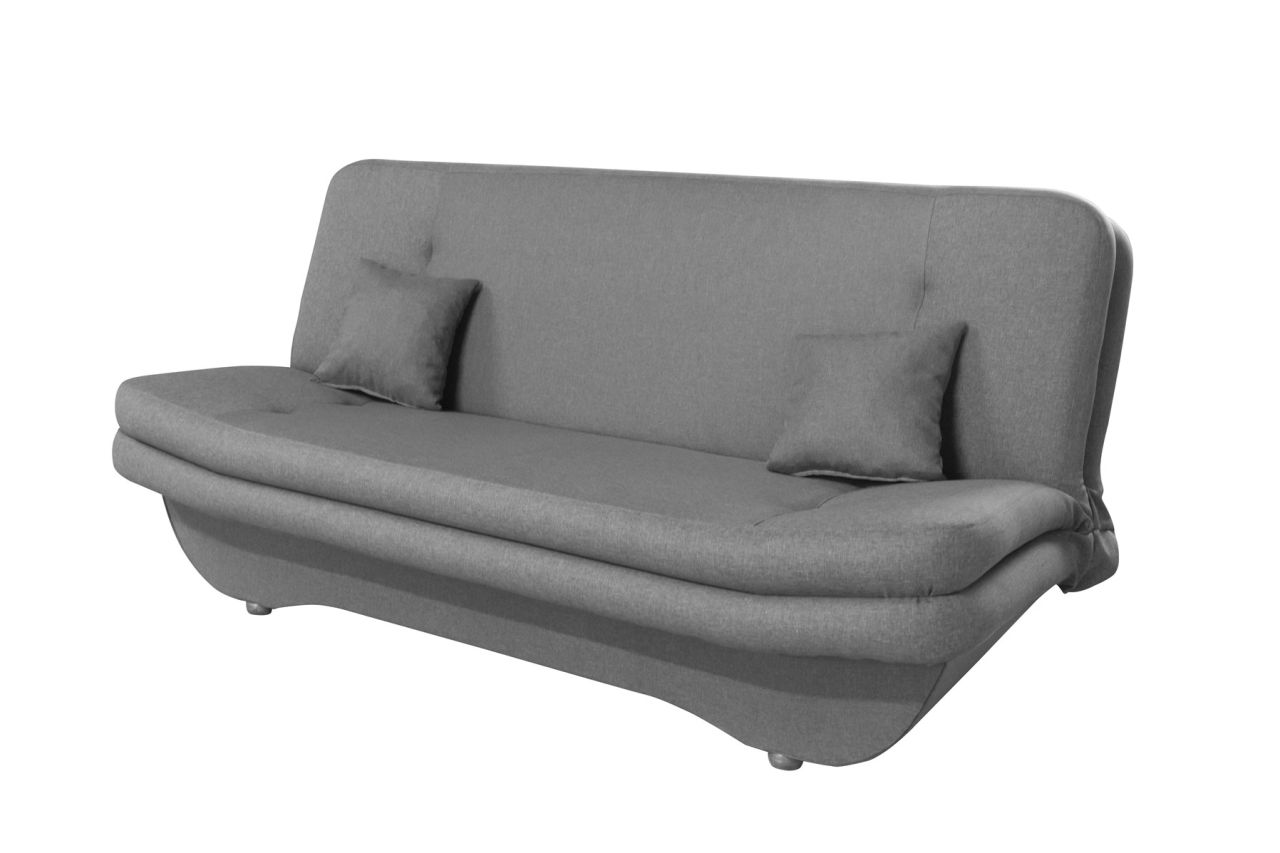 Klick-klack-Sofa Schlafsofa KANDY in Stoff Grau