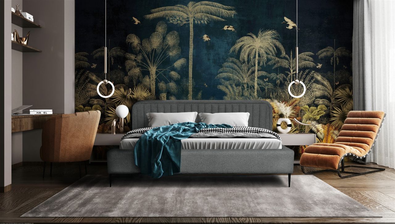 Polsterbett Doppelbett MIAMI 160x200cm Komplettset in Stoff NOW OR NEVER Dunk...