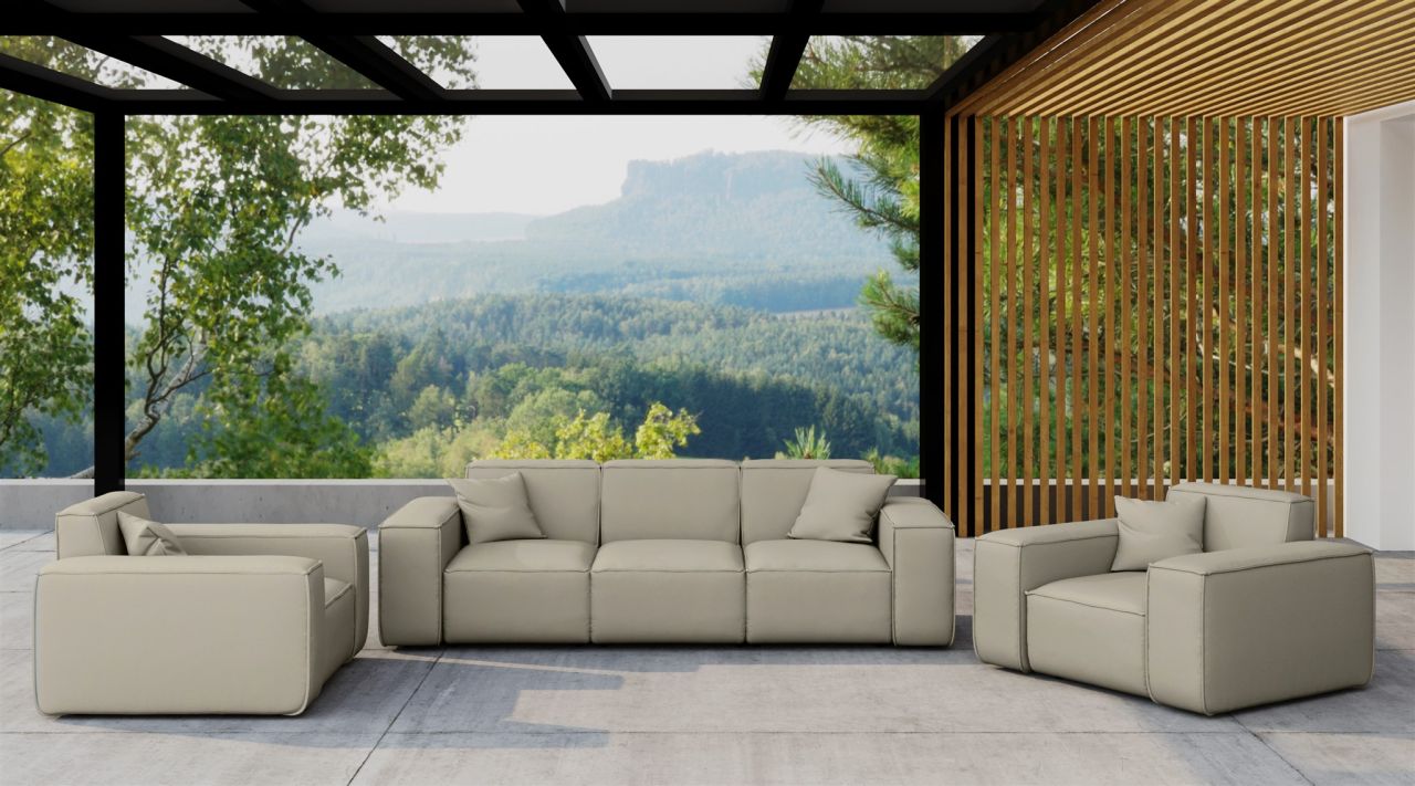 Gartenmöbel-Set SUMMER 3-1-1 wetterfester Stoff NXL Toffee