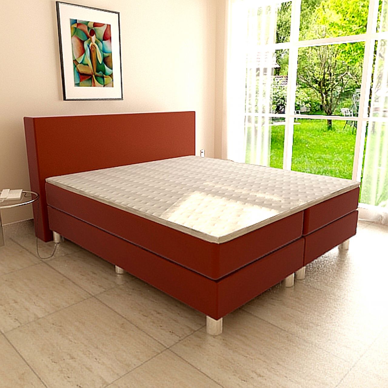 Boxspringbett Schlafzimmerbett PAVIA 120x200 cm