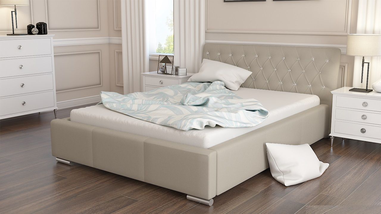 Polsterbett Bett Doppelbett BIAGIO 180x200cm inkl.Lattenrost