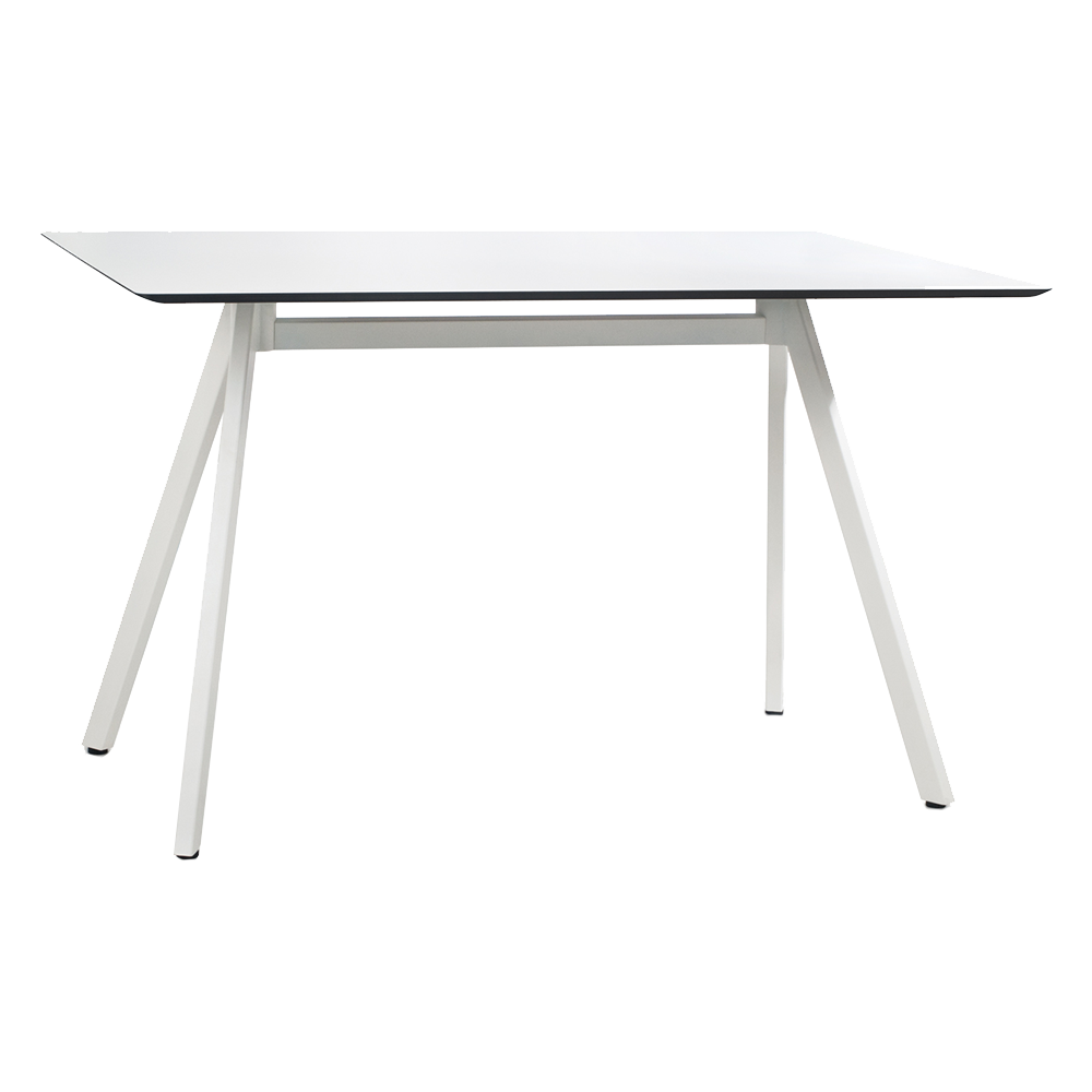 Tisch Papatya Tower 209 119x79x75 weiße Beine, weiße Tischplatte 1050M