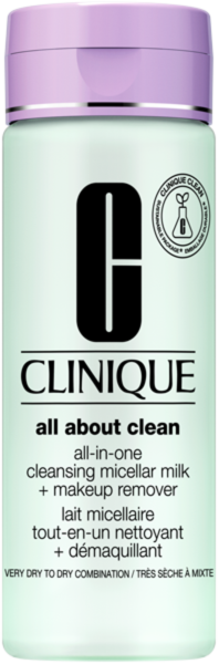 Clinique All About Clean All-in-One Cleansing Micellar Milk + Makeup Remover ST 1 & 2