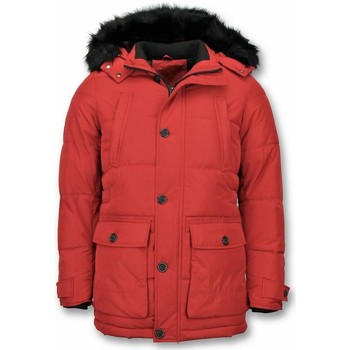 Enos  Parkas Winterjacke Winterjacke Kunstfell