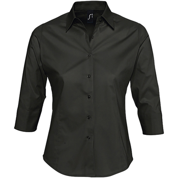Sols  Blusen EFFECT ELEGANT-CAMISA STRETCH MUJER MANGAS 3/4 de algodon