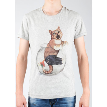 Wrangler  T-Shirts & Poloshirts T-Shirt  Light Grey Mel W7940IS03