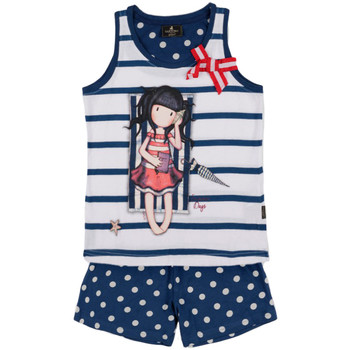 Admas  Pyjamas/ Nachthemden Pyjama-Shorts Tanktop Summer Days Santoro navy