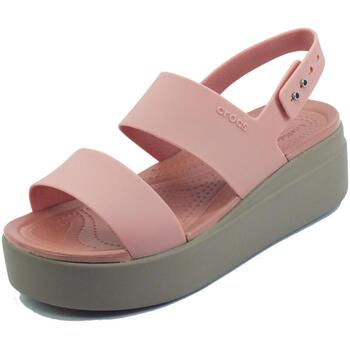 Crocs Keilabsatzsandalen brooklyn low wedge pale