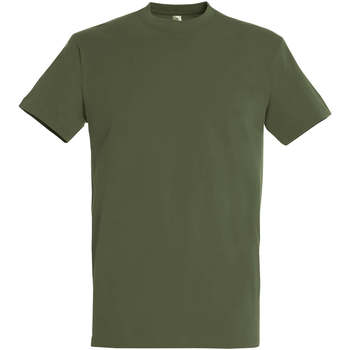 Sols  T-Shirt IMPERIAL camiseta color Army-100% algodón semi-peinado