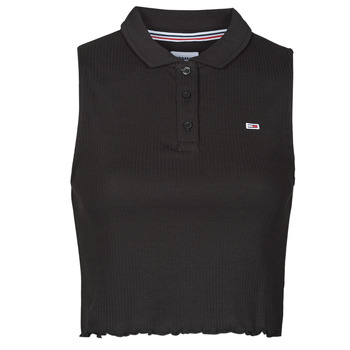 Tommy Jeans  Blusen TJW CROP SLEEVELESS RIB POLO