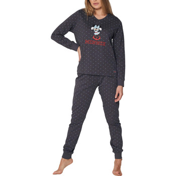 Admas Pyjama-Sets Pyjama Hausanzug Oberteil und Hose Minnie Shy Disney
