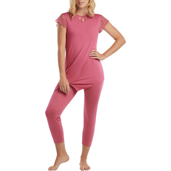 Lisca Pyjama-Sets Pyjama Leggings Tunika Kurzarm Juliette