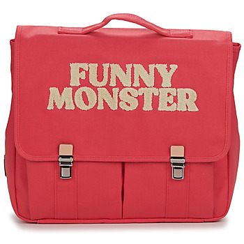Jojo Factory Schultasche CARTABLE UNIE PINK FUNNY MONSTER
