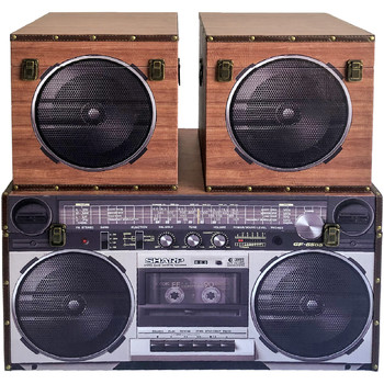 Signes Grimalt  Körbe, Kisten, Regalkörbe Boxen-Spieler-Lautsprecher 3 Einheiten