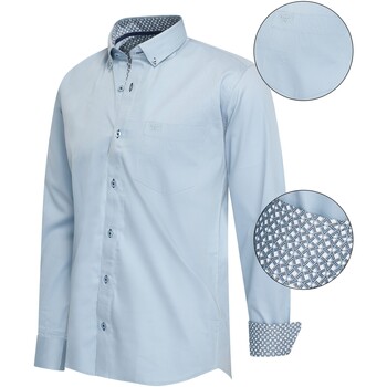 Cappuccino Italia Blusen Regular Fit Overhemd Baby Blue