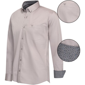 Cappuccino Italia  Blusen Regular Fit Overhemd Grijs