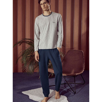 Lisca Pyjama-Sets Pyjama Hose Top Langarm Atlas