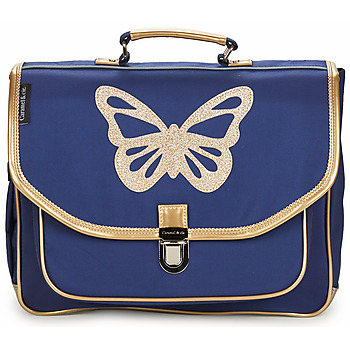CARAMEL & CIE  Schultasche CARTABLE 38 CM PAPILLON BLEU