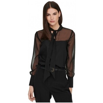 La Strada Blusen shirt Costel L/S- Black