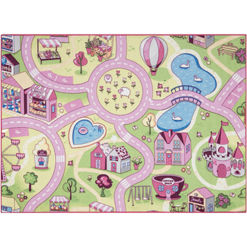 Rugsx  Teppiche REBEL ROADS TEPPICH Sweet town 26 Süßigkeiten, 95x133 cm