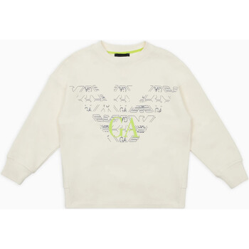 Armani jeans  3/4 Jeans EMPORIO ARMANI FELPA OVER CON AQUILE GEOMETRICHE Art. 3D4MJA