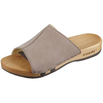 Woody  Clogs Pantoletten Anja 13223 stone stone 13223 stone