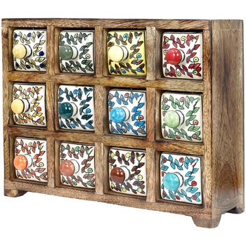 Signes Grimalt  Körbe, Kisten, Regalkörbe Gewürzregal Mit 12 Schubladen