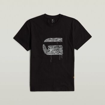 G-Star Raw T-Shirts & Poloshirts D25674-C336 STUTCH BURGER-6484 DK BLACK