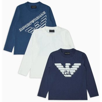 Armani jeans  3/4 Jeans EMPORIO ARMANI 3 PACK MAGLIE CON STAMPA Art. 6D4DJ4