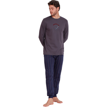 Admas  Pyjama-Sets Pyjama Hausanzug Hose Top Langarm Gentlemen SClub
