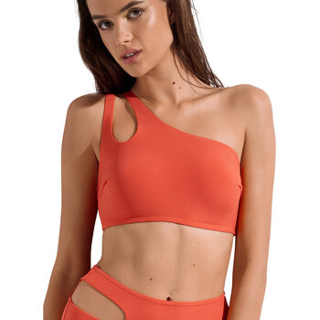 Lisca  Bikini Ober- und Unterteile Asymmetrisches bügelloses Bikini-Oberteil Normandie