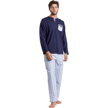 Admas Pyjama-Sets Pyjama Hose Top Langarm Stripest