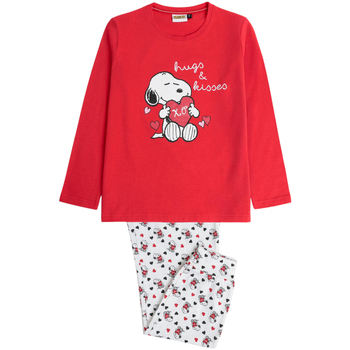 Admas Pyjama-Sets Pyjama Hose Top Langarm Peanuts In My Heart