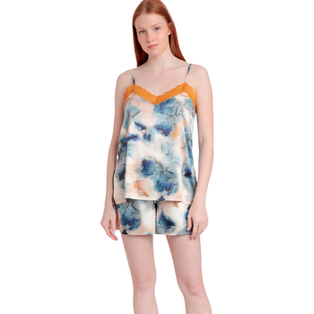 Admas Pyjama-Sets Pyjama Shorts Caraco Tile