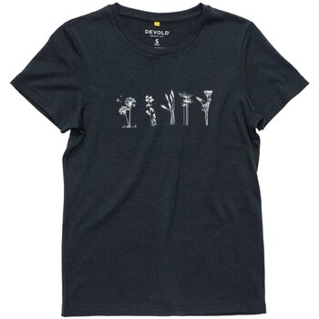 Devold  Sport BH Sport CLASSIC FLOWERS TEE WMN INK GO 180 290 F-284A
