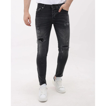 Mario Morato  Slim Fit Jeans Jeans Slim Jeans Mit Farbspritzern