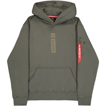 Alpha Industries Sweatshirt Alpha Puff Print Hoodie - dark olive