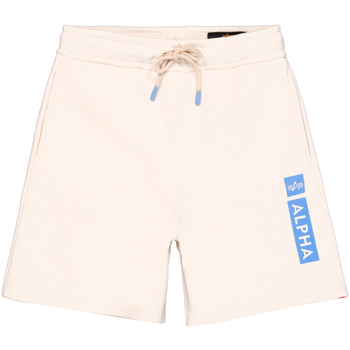 Alpha Industries Shorts Alpha Puff Print Short - vintage white