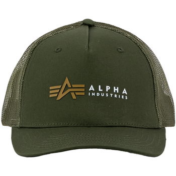 Alpha Industries Schirmmütze Alpha Label Trucker Cap - dark olive