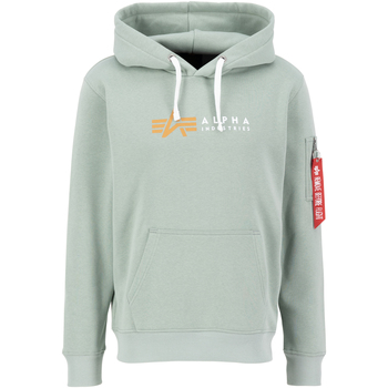 Alpha Industries Sweatshirt Alpha Label Hoodie - dusty green