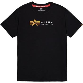 Alpha Industries T-Shirts & Poloshirts Alpha Label T-Shirt - black