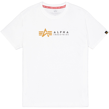 Alpha Industries  T-Shirts & Poloshirts Alpha Label T-Shirt - white