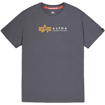 Alpha Industries  T-Shirts & Poloshirts Alpha Label T-Shirt - greyblack