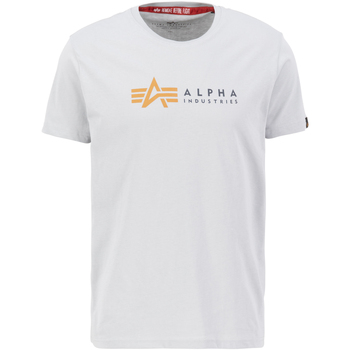 Alpha Industries T-Shirts & Poloshirts Alpha Label T-Shirt - pastel grey
