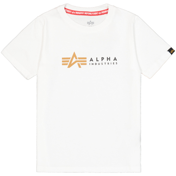 Alpha Industries T-Shirts & Poloshirts Alpha Label T-Shirt K - white