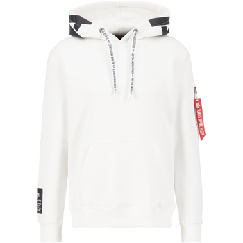 Alpha Industries Sweatshirt Alpha Hoodie - white/black